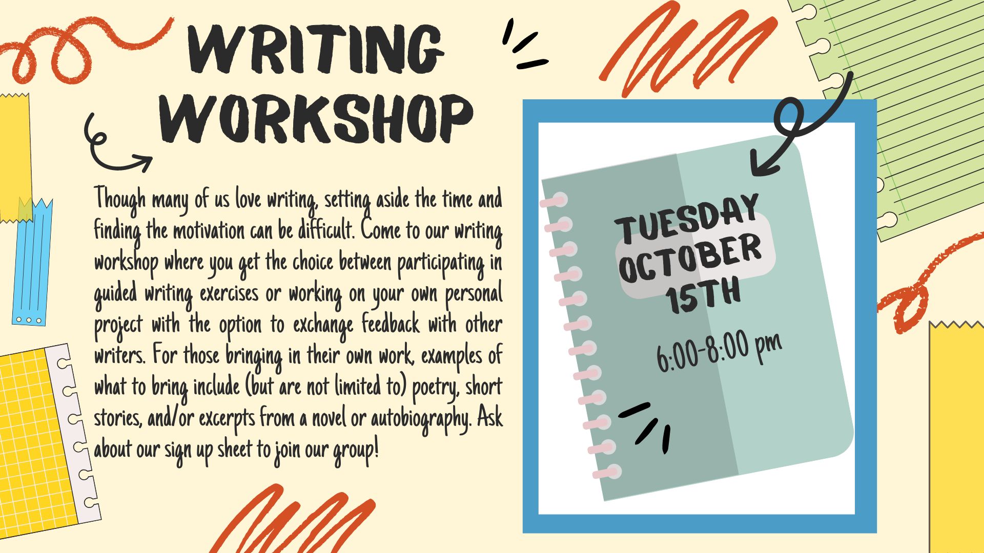 Writing Workshop-Oct