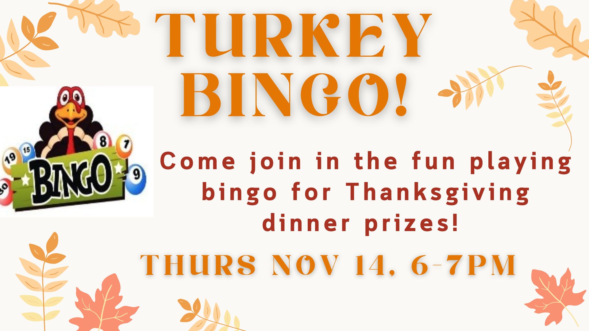 Turkey Bingo